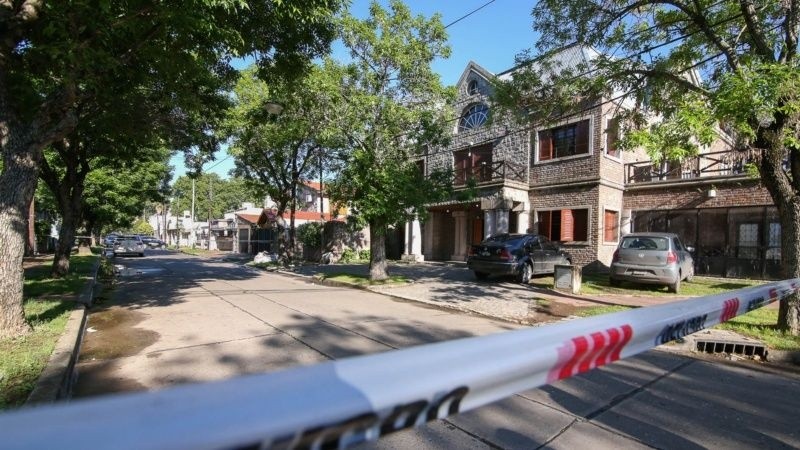 La casa donde ocurrió el triple crimen de La Florida.
