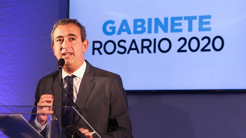 Javkin realizó la presentación del gabinete este viernes por la mañana.