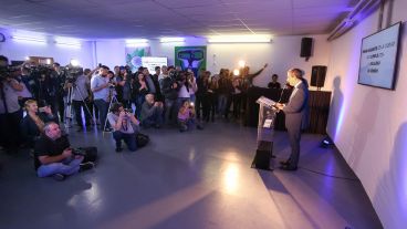 Javkin realizó la presentación del gabinete este viernes por la mañana.