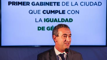 Javkin realizó la presentación del gabinete este viernes por la mañana.