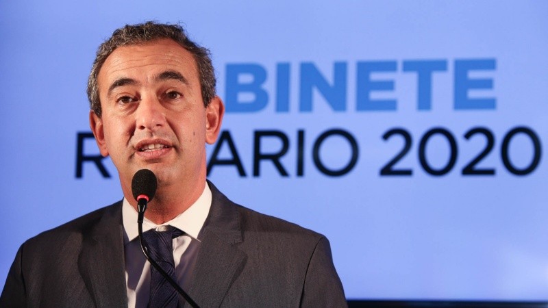 Javkin realizó la presentación del gabinete este viernes por la mañana.