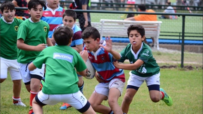Plaza prepara una nueva fiesta del rugby infantil.