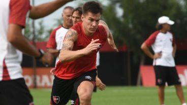 Insaurralde en su primera práctica en la Lepra.