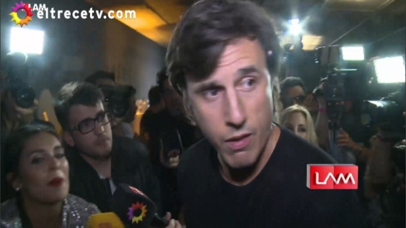 García Moritán y su reacción ante las cámaras. 