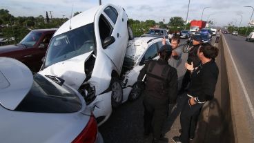 Ninguno de los automovilistas resultó herido.