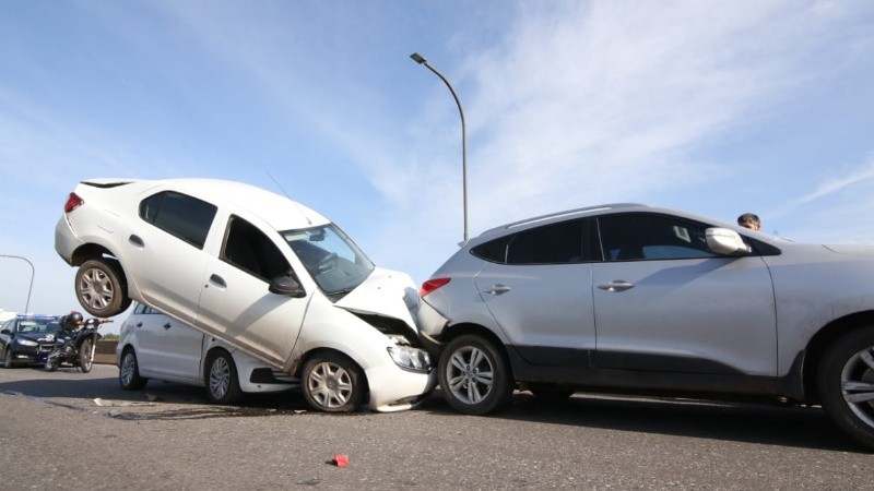 Tránsito muy complicado en la zona. 