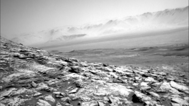 Las imágenes fueron tomadas en los últimos días por el robot Curiosity.