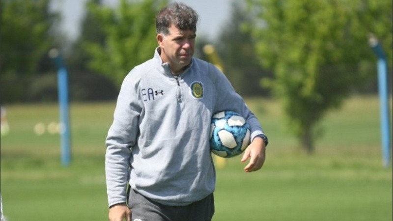 Hernán en Arroyo Seco. Una foto de este martes.