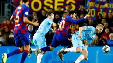 Leo jugó un buen partido pero no estuvo fino en la definición.