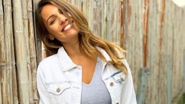 Pampita optó por un modelo de una diseñadora no famosa.