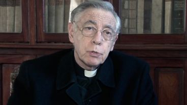 Monseño Aguer, obispo emérito de La Plata.