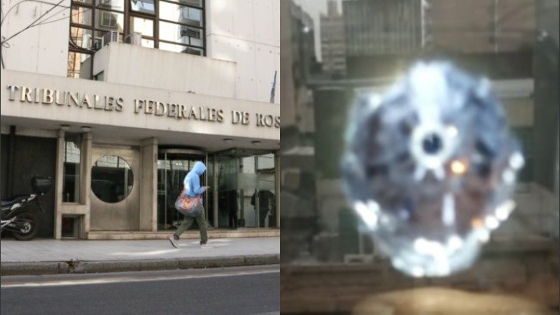 El orificio fue detectado el pasado lunes por empleados judiciales.