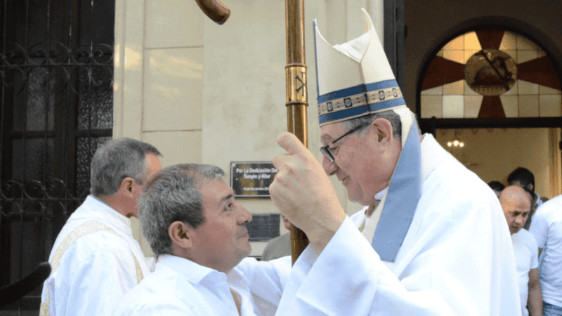 La ceremonia de este sábado con Andrada y Martín.