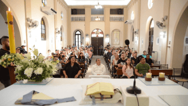 La ceremonia de este sábado con Andrada y Martín.