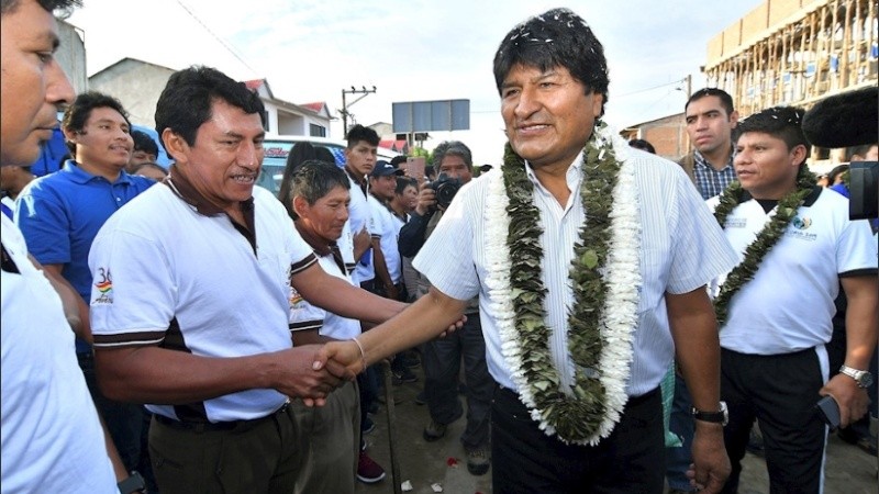 Evo Morales va por la reelección.