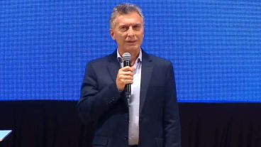 Macri durante la reunión de gabinete ampliado.