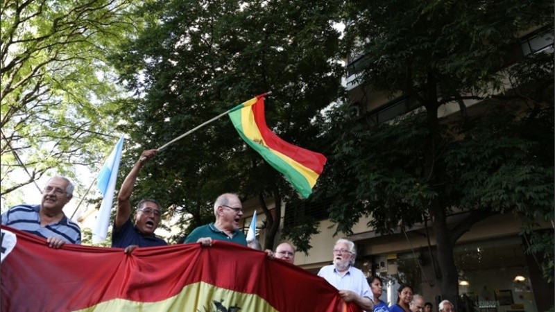 La marcha en el centro de la ciudad.