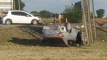 El choque ocurrió este miércoles a la tarde en la A012.