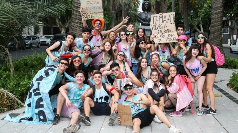 Los estudiantes también se hicieron sentir por las calles de la ciudad.