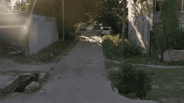 Pasaje 2, la zona del crimen en la localidad vecina.