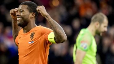 Georginio Wijnaldum fue la figura del partido y del gesto del día.