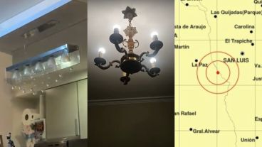 El sismo de Cuyo se sintió en Rosario.