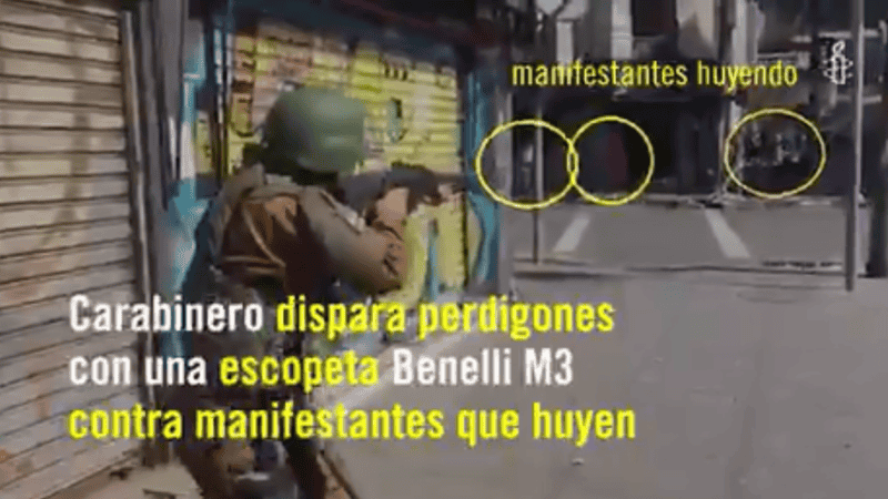 Amnistía Chile presentó un informe con imágenes de la violenta represión en ese país.