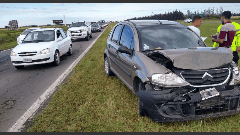 El segundo choque ocurrió unos 45 minutos después del vuelco. 