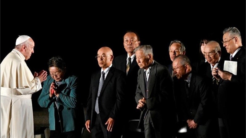 El Papa Francisco en Hiroshima.
