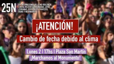 La marcha se realizará el lunes 2 de diciembre.