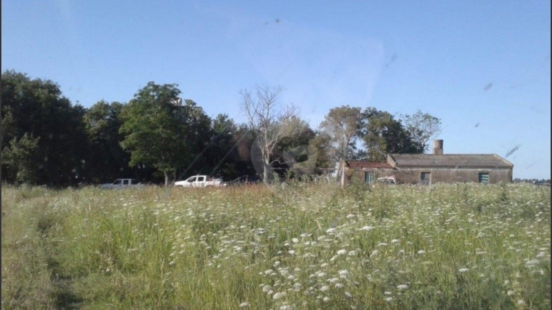La finca rural en la que se encontraron los huesos. 