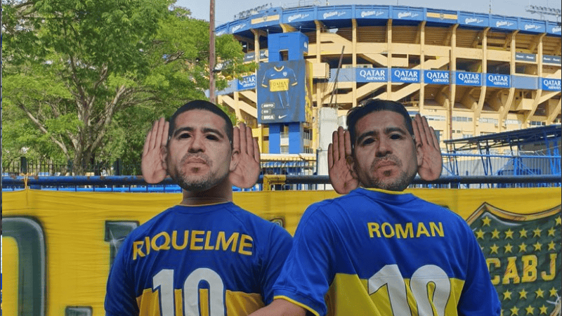 Afuera de la Bombonera sí, adentro no.