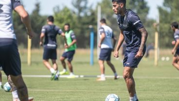 Rosario Central en el último entrenamiento antes de viajar.
