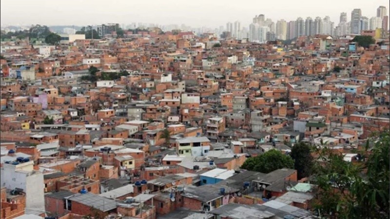 Paraisópolis, una de las mayores favelas de San Pablo.