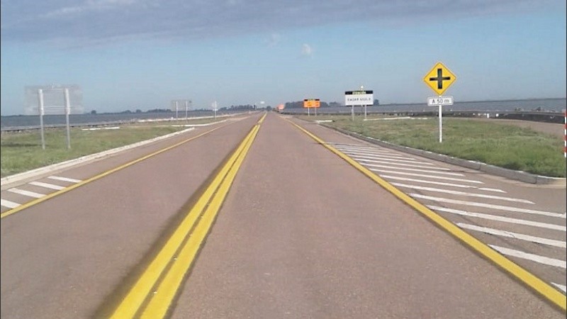 El tramo de la ruta 7 que se rehabilitará este martes. 