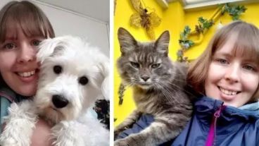 Le tomó alrededor de tres intentos lograr la foto perfecta.