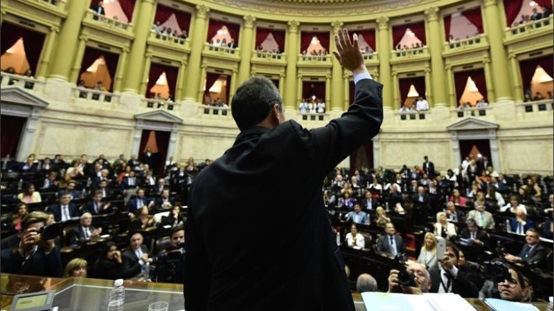 Massa asumió como presidente de la Cámara de Diputados nacional.