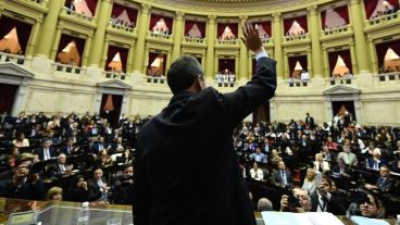 Massa asumió como presidente de la Cámara de Diputados nacional.