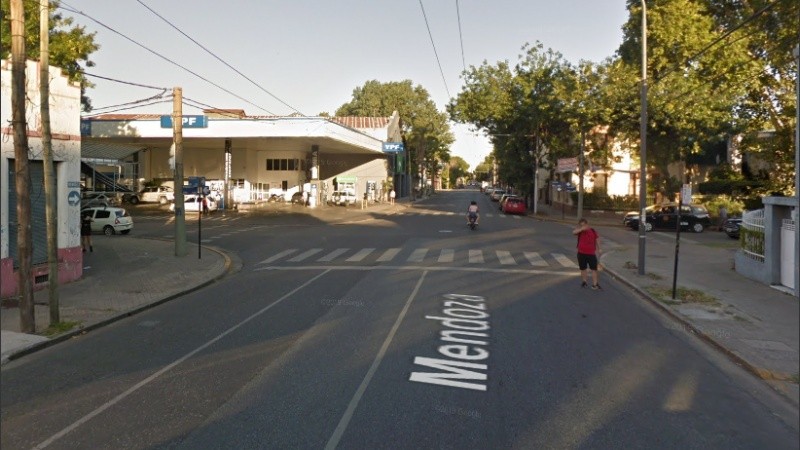 Mendoza y Felipe Moré, el lugar del robo.