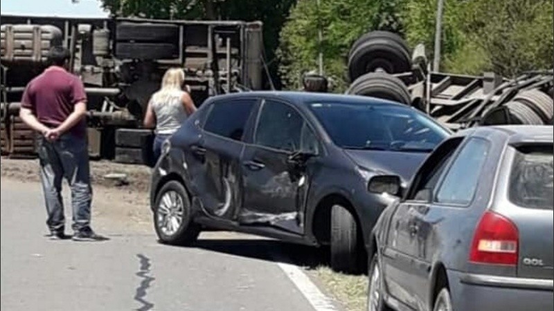 La colisión causó la interrupción del tránsito.
