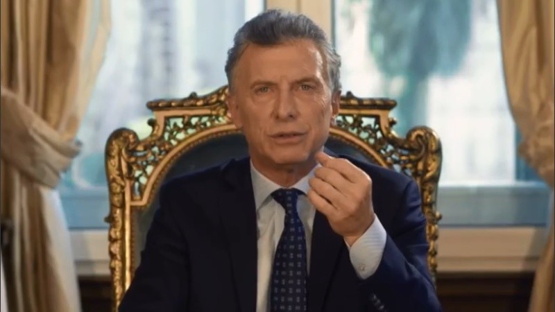 Macri grabó un mensaje en la Quinta de Olivos.