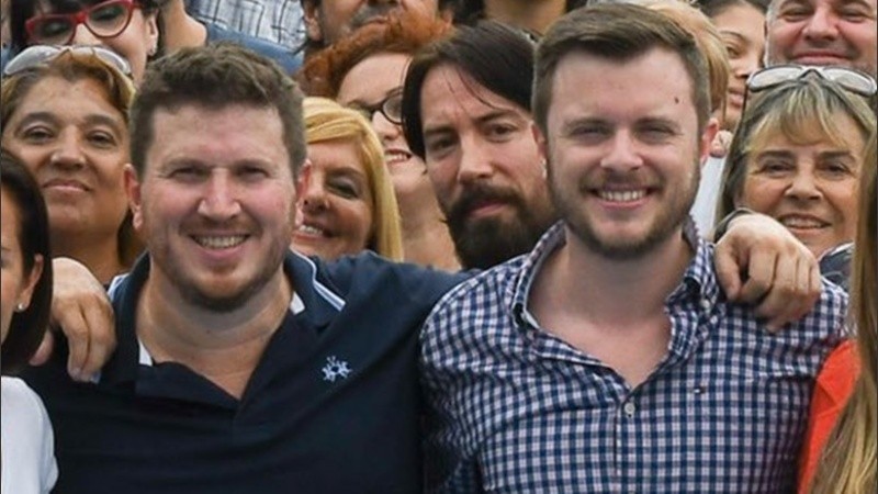 Angelini y López Molina durante la campaña santafesina.