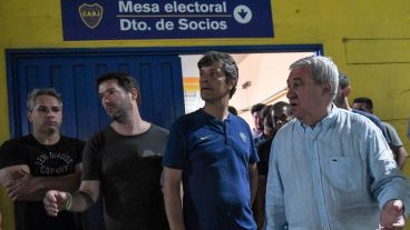 Pergolini, junto a Ameal, en plena votación. Luego llegaría el triunfo.