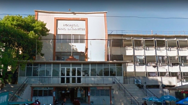 La mujer ingresó al San Martín el viernes con una infección. 