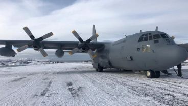 El avión Hércules C130 cumplía tareas de apoyo logístico.