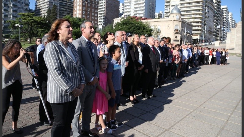 La ceremonia comenzó puntual a las 8. 