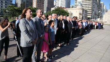 La ceremonia comenzó puntual a las 8.
