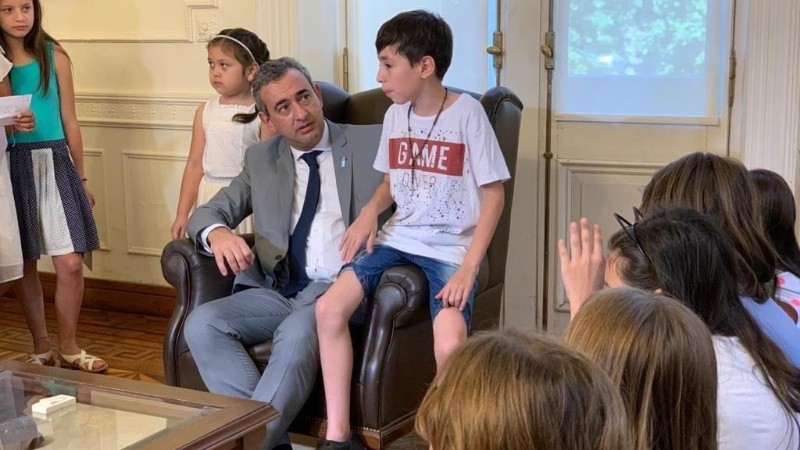 Pablo Javkin puso como prioridad escuchar a los niños. 