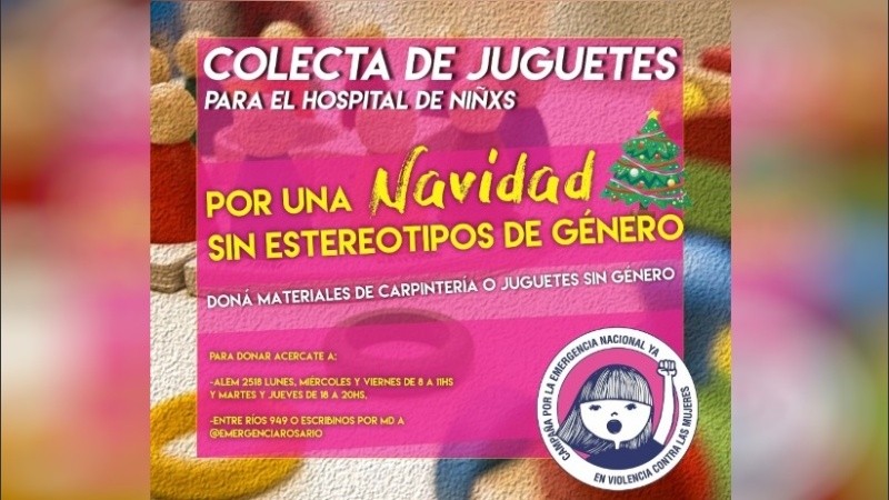 El plazo para donar los materiales vence el 23 de diciembre. 