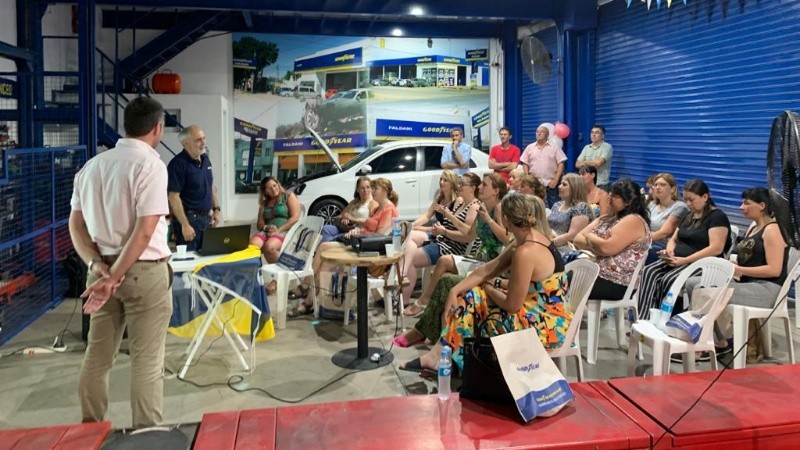 El curso realizado en Faldani Neumáticos. 